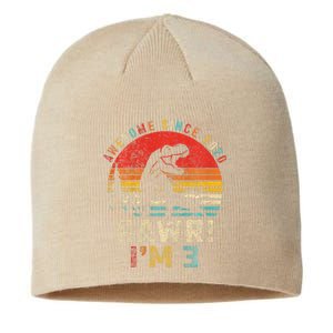 Rawr I’m 3 Dinosaur 3rd Birthday Gift Awesome Since 2020 Sustainable Beanie