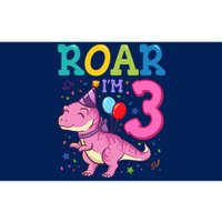 Roar Im 3 Year Old Dinosaur Girl 3rd Birthday Party Bumper Sticker