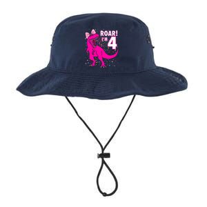 Roar i'm 4 (four year old dinosaur birthday) 4th Dino Theme Legacy Cool Fit Booney Bucket Hat