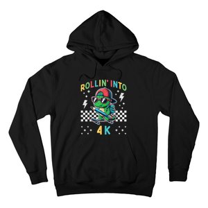 Rollin Into 4k Dinosaur First Day Of Pre K 4 Im Ready For 4k Hoodie