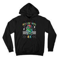 Rollin Into 4k Dinosaur First Day Of Pre K 4 Im Ready For 4k Hoodie