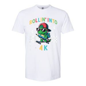 Rollin Into 4k Dinosaur First Day Of Pre K 4 Im Ready For 4k Softstyle CVC T-Shirt