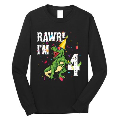 RAWR I’M 4 Long Sleeve Shirt