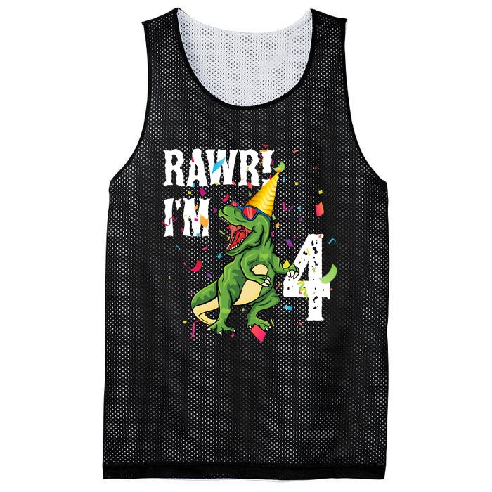 RAWR I’M 4 Mesh Reversible Basketball Jersey Tank