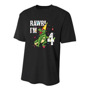 RAWR I’M 4 Youth Performance Sprint T-Shirt