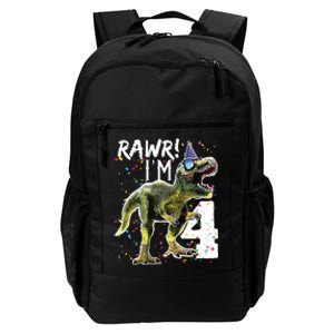 Rawr I'm 4 4th Birthday T Rex Dinosaur Party Daily Commute Backpack