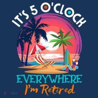 Retirement ItS 5 OClock Everywhere IM Retired 16 in Basic Backpack