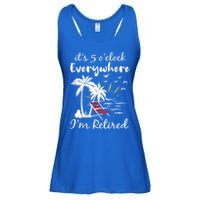 Retirement It's 5 O'Clock Everywhere I'm Retired Summer Ladies Essential Flowy Tank