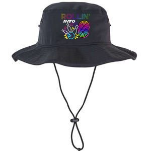 Rollin Into 8 Year Old Birthday Bowling Party 8th Bday Retro Legacy Cool Fit Booney Bucket Hat