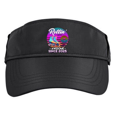 Rollin Into 9 Years Old Awesome Since 2025 Birthday Adult Drive Performance Visor
