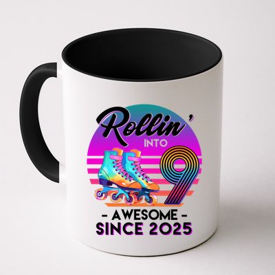 Rollin Into 9 Years Old Awesome Since 2025 Birthday Mug