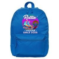 Rollin Into 9 Years Old Awesome Since 2025 Birthday 16 in Basic Backpack