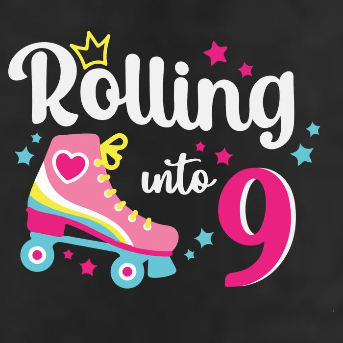 Rolling Into 9 Birthday Roller Skates 9th Birthday Adult Drive Performance Visor