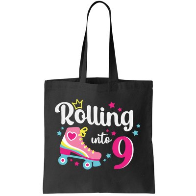 Rolling Into 9 Birthday Roller Skates 9th Birthday Bag