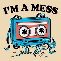 Radio IM A Mess Drawstring Bag