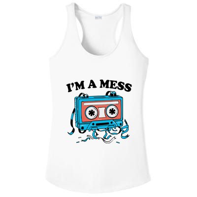Radio IM A Mess Ladies PosiCharge Competitor Racerback Tank