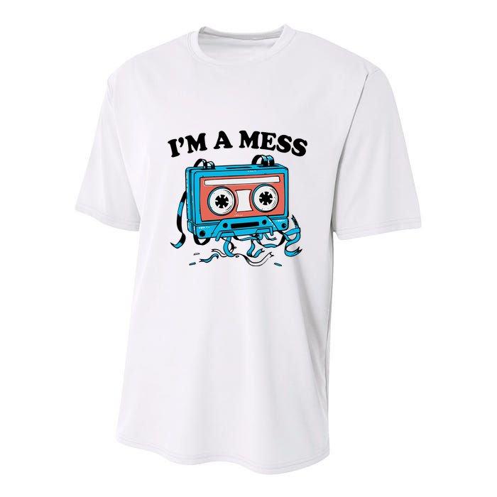 Radio IM A Mess Youth Performance Sprint T-Shirt