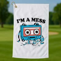Radio IM A Mess Golf Towel
