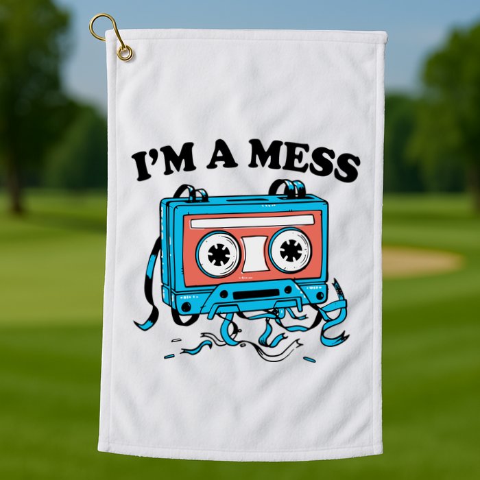 Radio IM A Mess Golf Towel