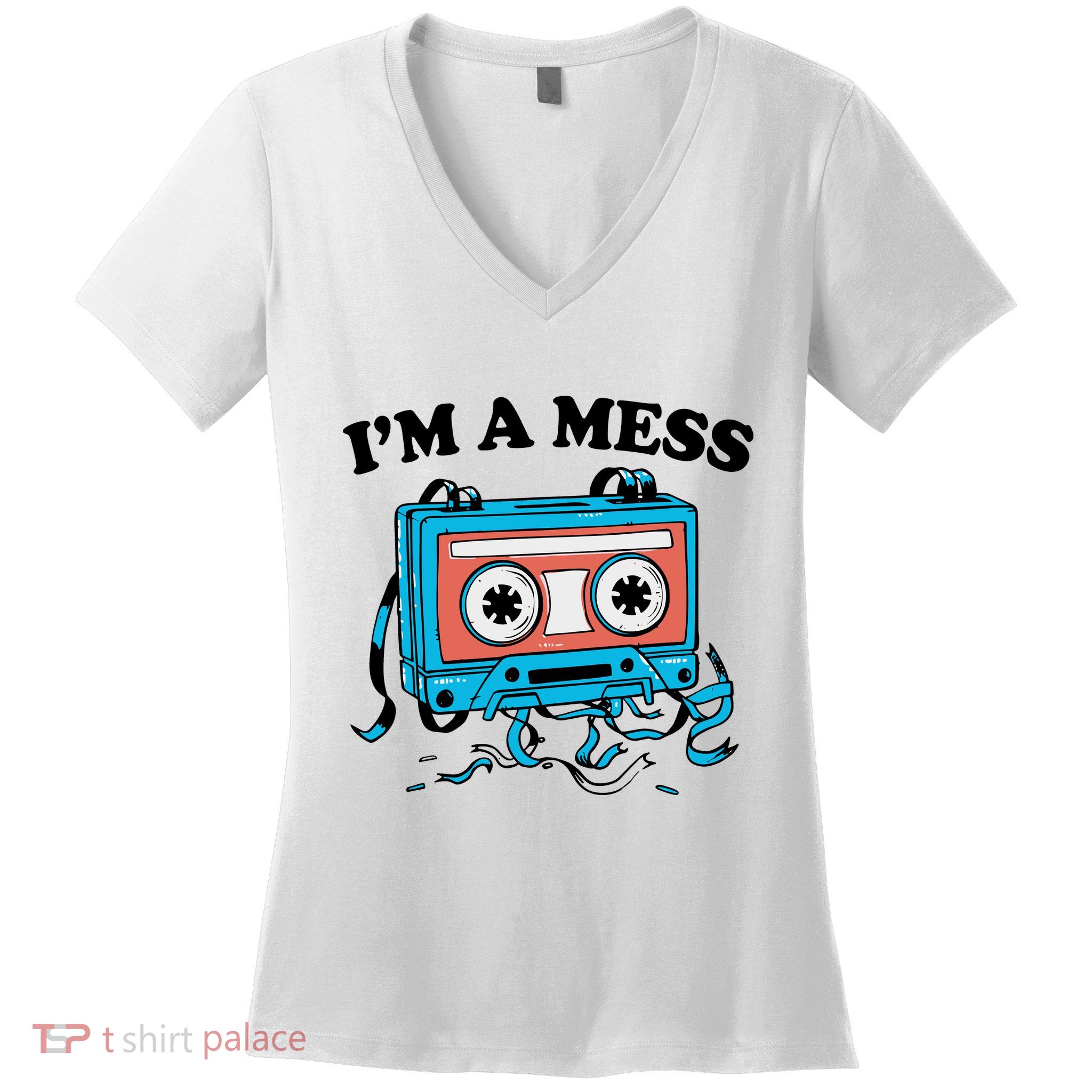 Radio IM A Mess Women's V-Neck T-Shirt