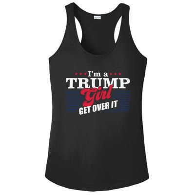 Retro IM A Trump Get Over It Republican 2024 Election Meaningful Gift Ladies PosiCharge Competitor Racerback Tank