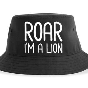 Roar IM A Lion Funny And Lazy Costume For Halloween Parties Sustainable Bucket Hat