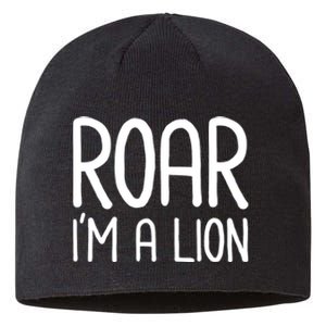 Roar IM A Lion Funny And Lazy Costume For Halloween Parties Sustainable Beanie