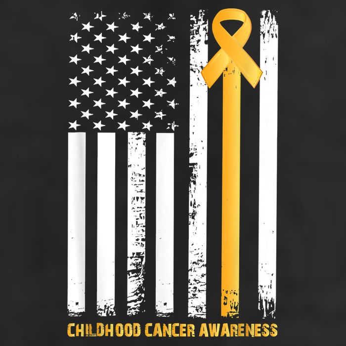 Ribbon In A Flag, Childhood Cancer Awareness Beanie