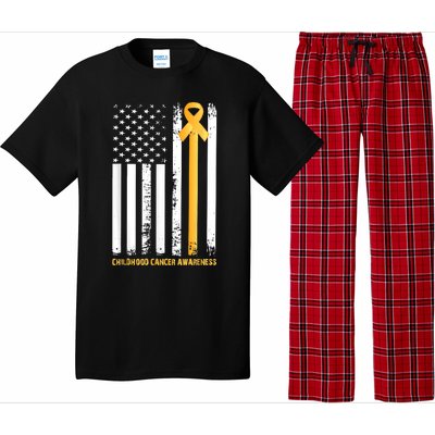 Ribbon In A Flag, Childhood Cancer Awareness Pajama Set