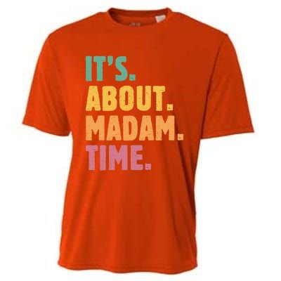 Retro Its About Madam Time Funny ItS About Madam Time Funny Gift Cooling Performance Crew T-Shirt