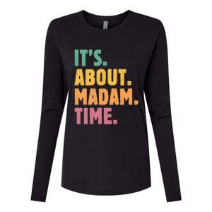 Retro Its About Madam Time Funny ItS About Madam Time Funny Gift Womens Cotton Relaxed Long Sleeve T-Shirt