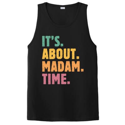 Retro Its About Madam Time Funny ItS About Madam Time Funny Gift PosiCharge Competitor Tank