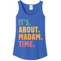 Retro Its About Madam Time Funny ItS About Madam Time Funny Gift Ladies Essential Tank