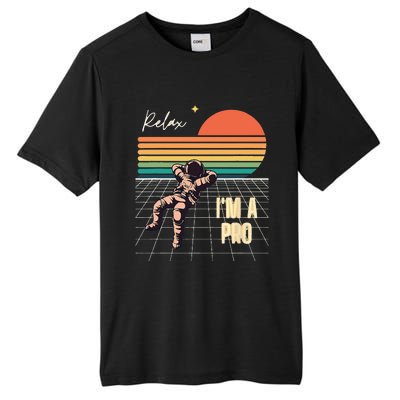 Relax I'm a Pro featuring Astronaut in retro space Tall Fusion ChromaSoft Performance T-Shirt