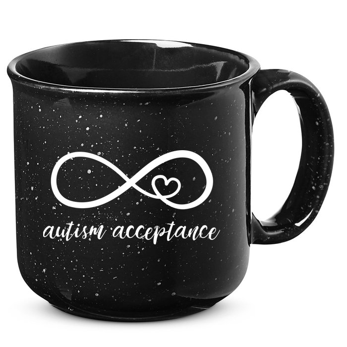 Red Instead Autism Shirt Autism Acceptance 15oz Campfire Ceramic Mug