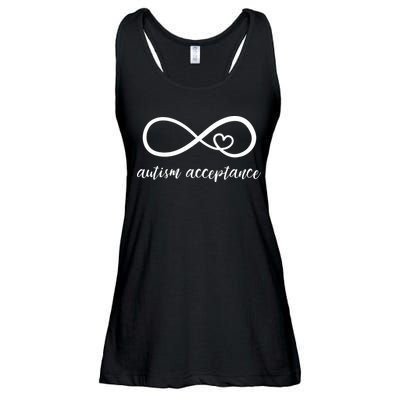 Red Instead Autism Shirt Autism Acceptance Ladies Essential Flowy Tank