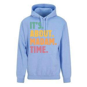 Retro Its About Madam Time Funny ItS About Madam Time Unisex Surf Hoodie