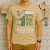 Raised in a Lab Rooted in the Field Agricultural Science T-Shirt