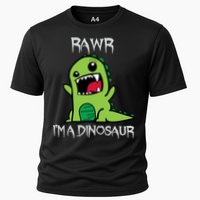 Rawr IM A Dinosaur Cartoon Trex Monster Cooling Performance Crew T-Shirt