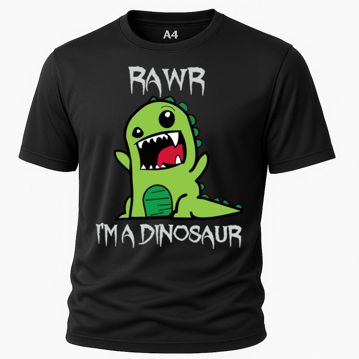 Rawr IM A Dinosaur Cartoon Trex Monster Cooling Performance Crew T-Shirt