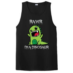 Rawr IM A Dinosaur Cartoon Trex Monster PosiCharge Competitor Tank