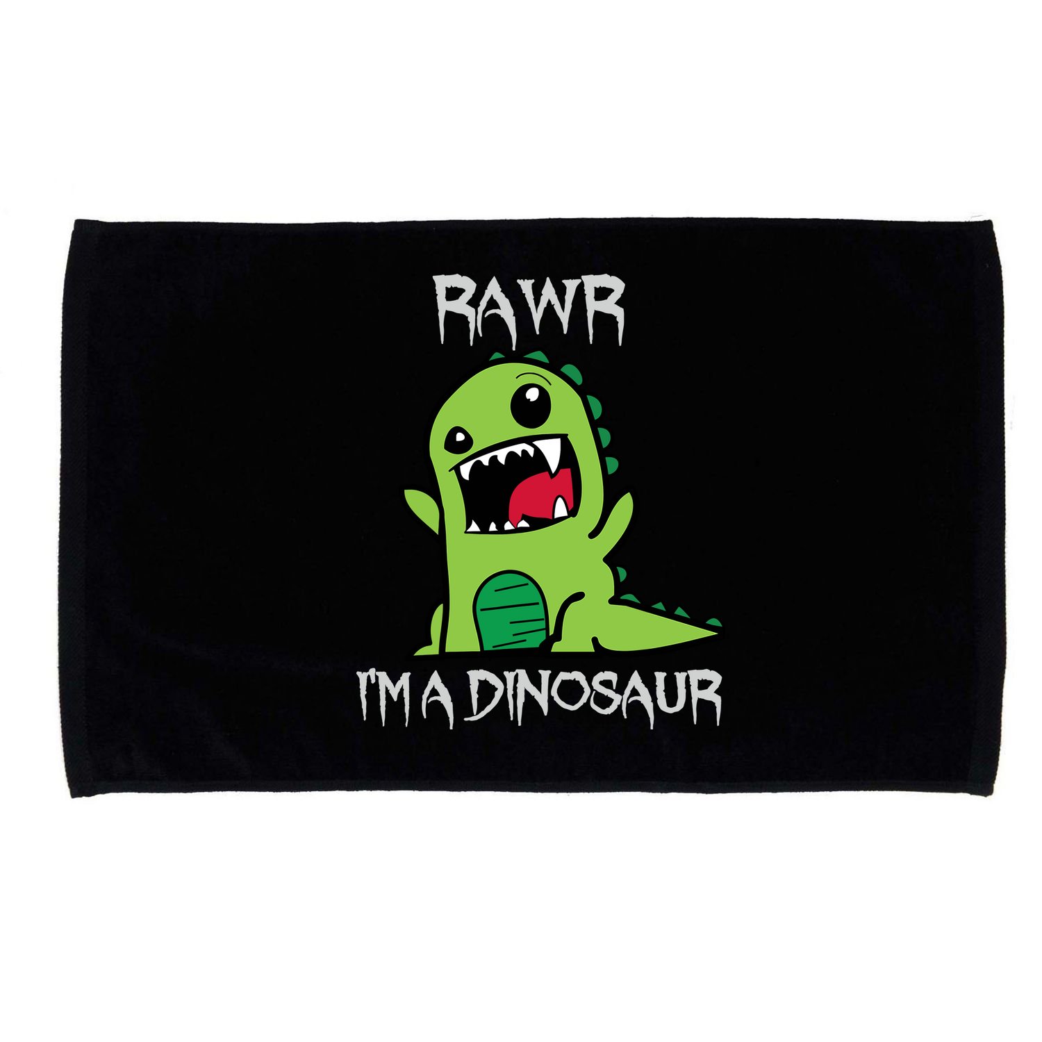 Rawr IM A Dinosaur Cartoon Trex Monster Microfiber Hand Towel