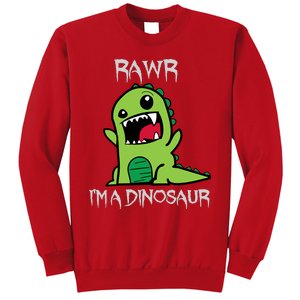 Rawr IM A Dinosaur Cartoon Trex Monster Sweatshirt