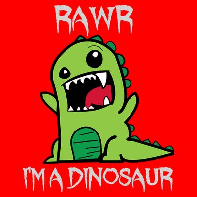 Rawr IM A Dinosaur Cartoon Trex Monster T-Shirt