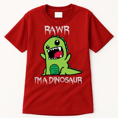 Rawr IM A Dinosaur Cartoon Trex Monster Tall T-Shirt