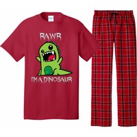 Rawr IM A Dinosaur Cartoon Trex Monster Pajama Set