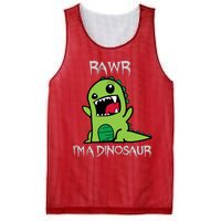 Rawr IM A Dinosaur Cartoon Trex Monster Mesh Reversible Basketball Jersey Tank