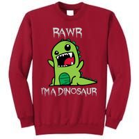 Rawr IM A Dinosaur Cartoon Trex Monster Tall Sweatshirt