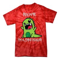 Rawr IM A Dinosaur Cartoon Trex Monster Tie-Dye T-Shirt