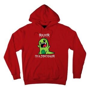 Rawr IM A Dinosaur Cartoon Trex Monster Tall Hoodie